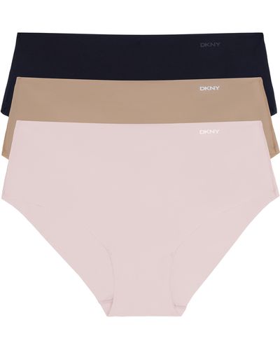 DKNY Litewear Cut Anywhere Assorted 3-pack Hipster Briefs - Multicolor