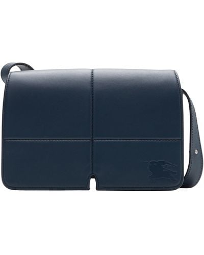 Burberry Snip Leather Crossbody Bag - Blue