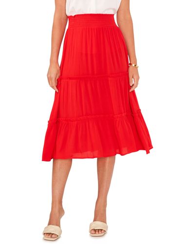 Vince Camuto Tie Maxi Skirt At Nordstrom - Red