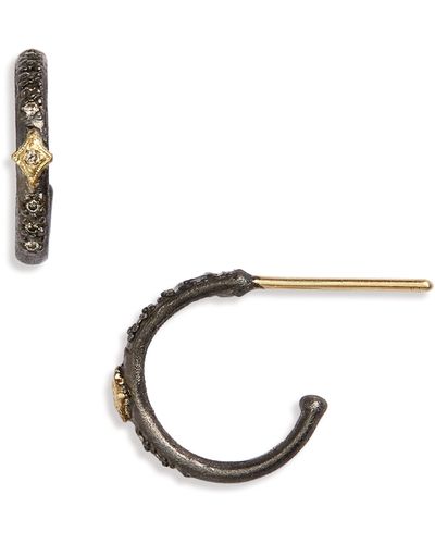 Armenta Crivelli Blackened Sterling Silver Earrings - Metallic