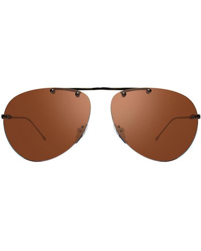 Revo Air 2 63mm Aviator Sunglasses - Brown