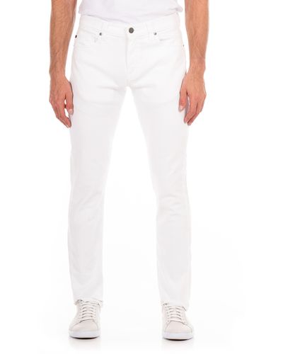 Fidelity Torino Slim Straight Leg Jeans - White