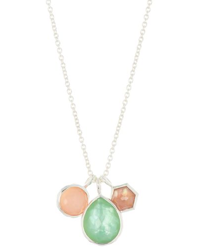 Ippolita Wonderland 3-stone Charm Necklace - White