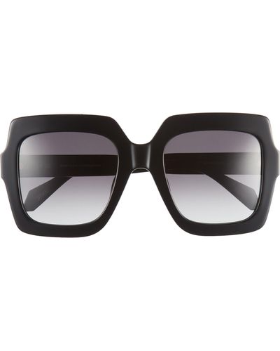 Just Cavalli 53mm Square Sunglasses - Black