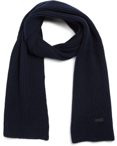 Cole Haan Chunky Cable Stitch Scarf - Blue