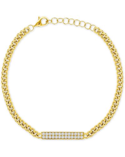 Ron Hami 18k Yellow Gold & Diamond Curb Chain Bracelet - Metallic