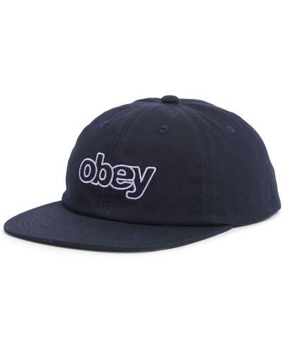 Obey Select Snapback Cap - Blue