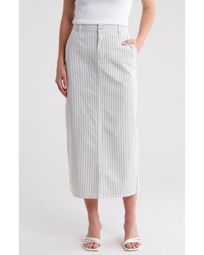 Vero Moda Carly Stripe Midi Skirt - Multicolor