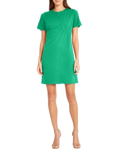 DONNA MORGAN FOR MAGGY Seamed Shift Dress - Green