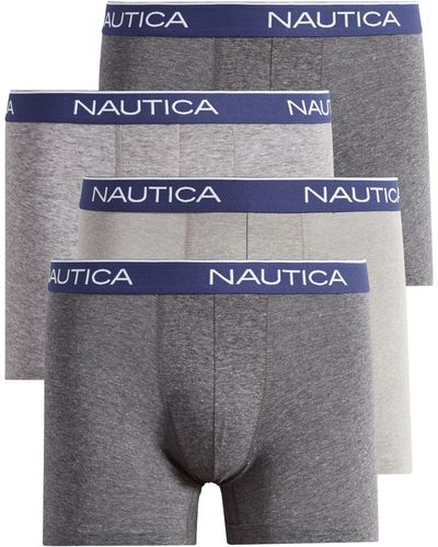 Nautica Assorted 4-pack Heather Boxer Briefs - Gray