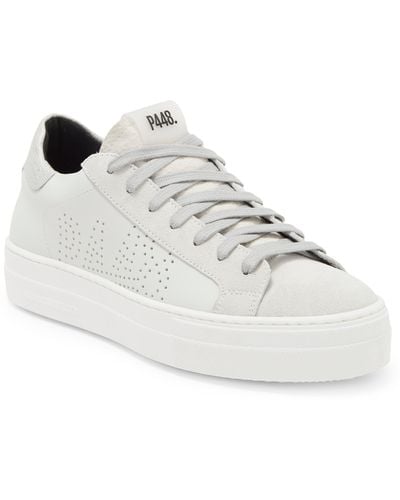 P448 Thea Platform Sneaker - White
