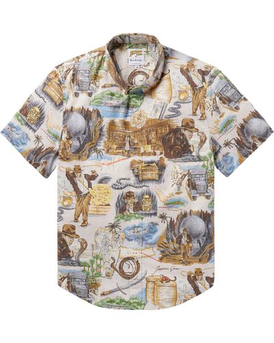 Reyn Spooner Indiana Jones Tailored Fit Short Sleeve Shirt - Multicolor