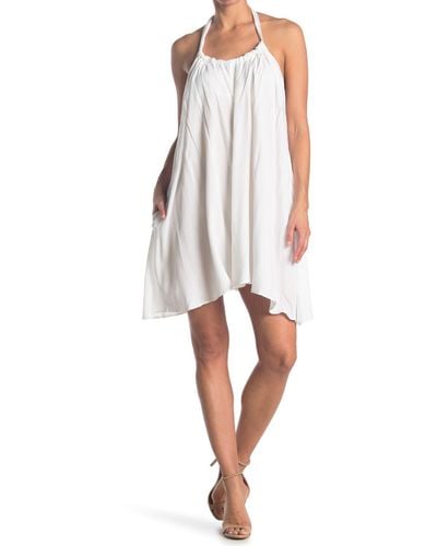 Elan Halter Neck Cover-up Dress - White