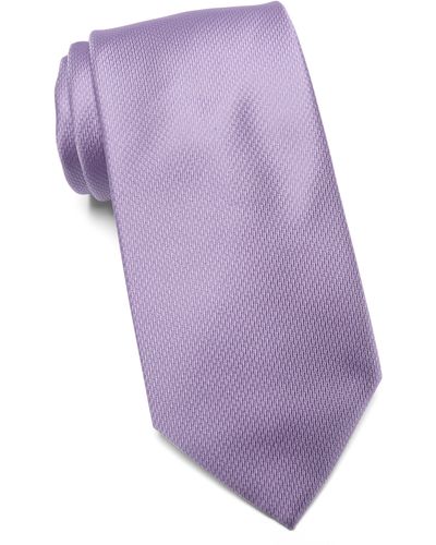 Tommy Hilfiger Micro Texture Solid Tie - Purple