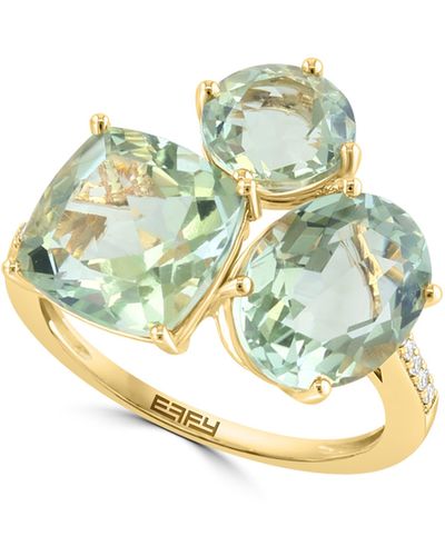 Effy Green Amethyst & Diamond Ring - Multicolor