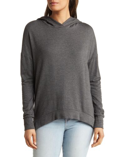 Go Couture Dolman Sleeve Hoodie - Gray
