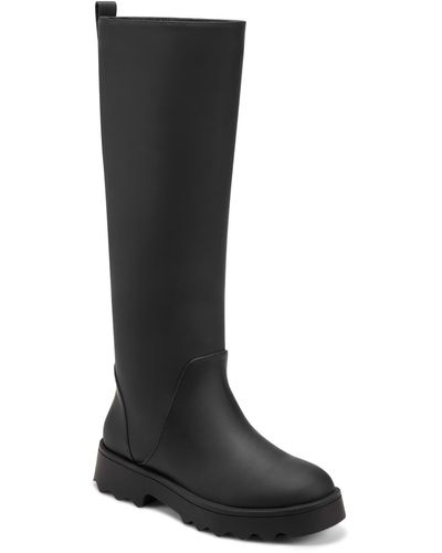 Aerosoles Slalom Water Resistant Faux Leather Boot - Black