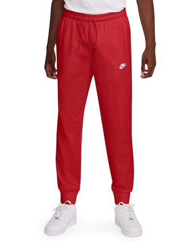 Nike Club Knit Sweatpants - Red