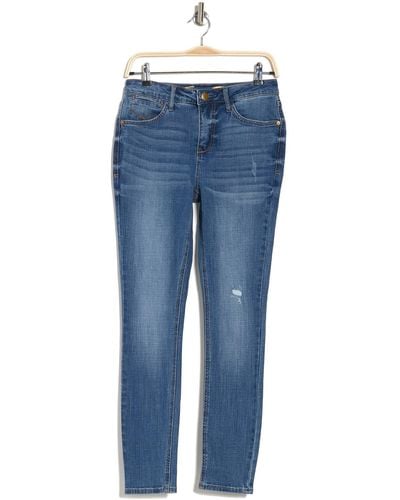 Seven7 Bombshell High Rise Skinny Jeans In Gloss At Nordstrom Rack - Blue