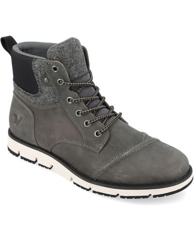 TERRITORY BOOTS Raider Cap Toe Ankle Boot - Gray