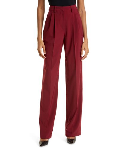 AKNVAS O Connor Pleat Front Pants - Red