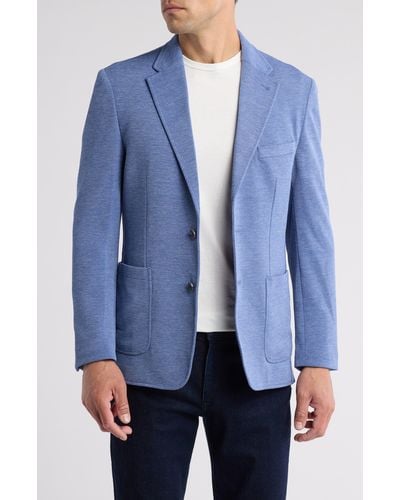 Lucky Brand Mélange Knit Sport Coat - Blue