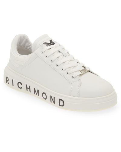 John Richmond Logo Low Top Sneaker - White