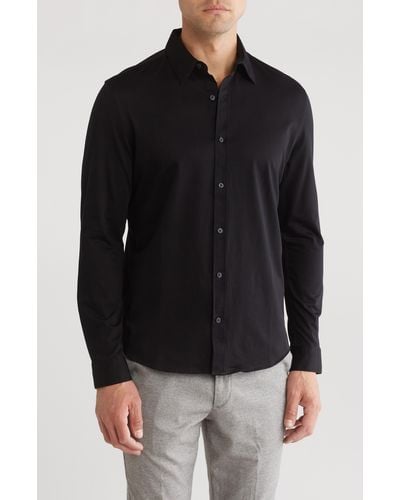 DKNY Metropolis Button-up Shirt - Black