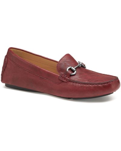 Johnston & Murphy maggie Driving Moccasin - Red