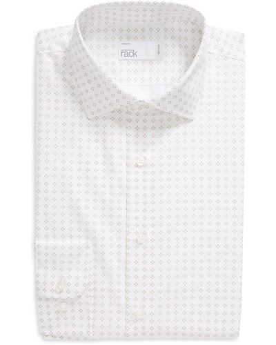 Nordstrom Trim Fit Easy Care Dress Shirt - White