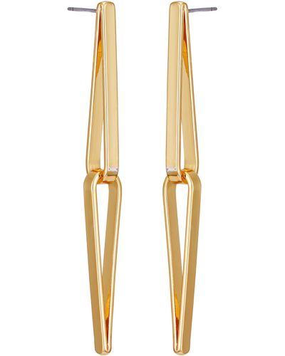 Vince Camuto Clearly Disco Drop Earrings - Metallic