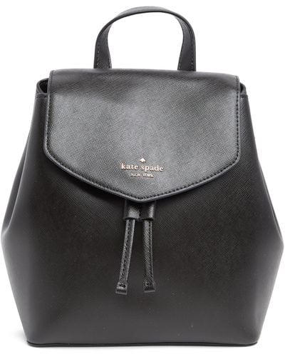 Kate Spade Lizzie Medium Flap Backpack - Black