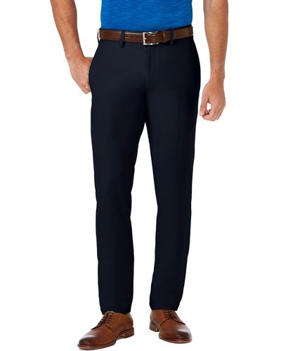 Haggar Cool 18® Pro Slim Fit Flat Front Pant - Blue
