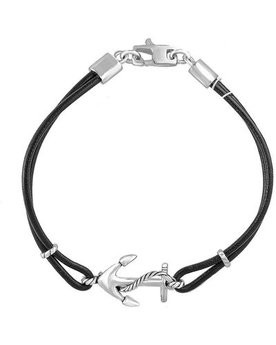 Effy Sterling Silver & Leather Bracelet At Nordstrom Rack - White