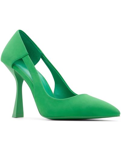 New Women Spring Shoes Green Patent Leather Bright High Heel Pumps Young  Ladies Causal Daily Stilettos for Picnic Party Mid Heel - AliExpress