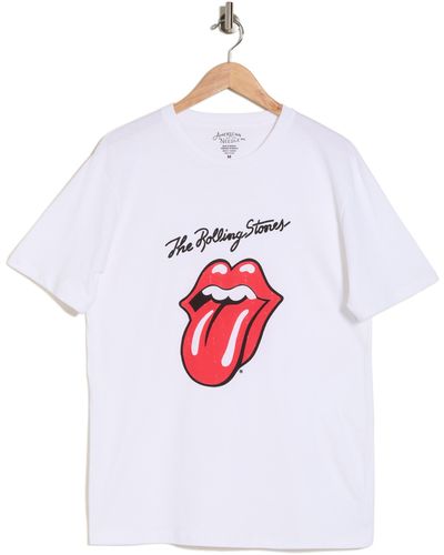 American Needle Rolling Stones Cotton Graphic T-shirt - White