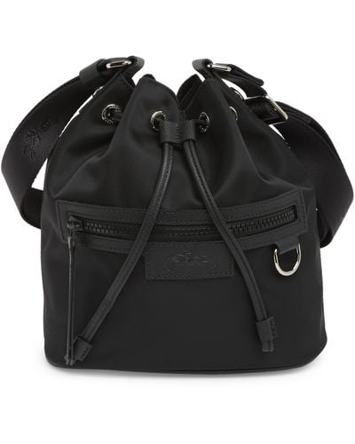 Longchamp Small Le Pliage Neoprene Bucket Bag - Black