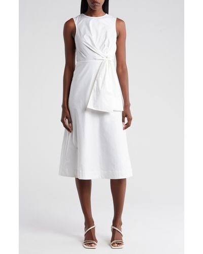 Catherine Malandrino Bow Fit & Flare Dress - White