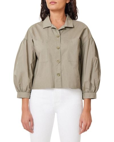 Habitual Cotton Button-up Shirt - Natural