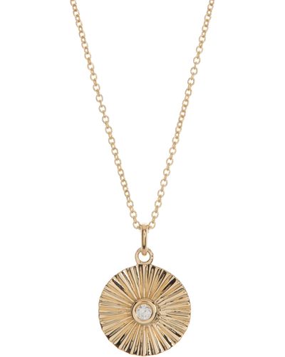 Ron Hami 14k Yellow Gold Bezel Set Diamond Necklace - Metallic