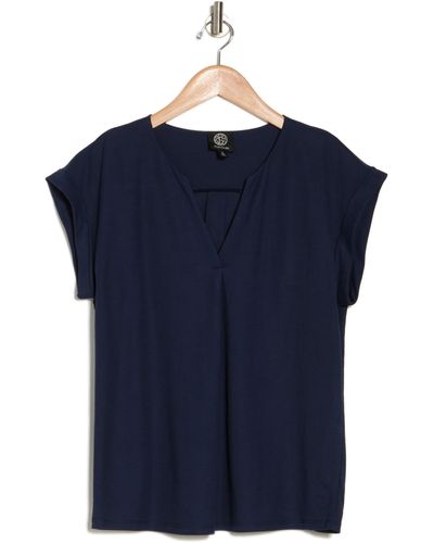 Bobeau Dolman Sleeve Piqué T-shirt - Blue