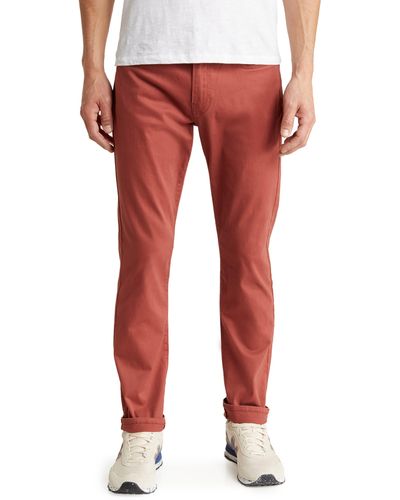 Lucky Brand 121® Heritage Slim Straight Leg Pants - Red