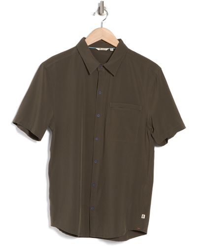 COTOPAXI Cambio Short Sleeve Button-up Shirt - Brown