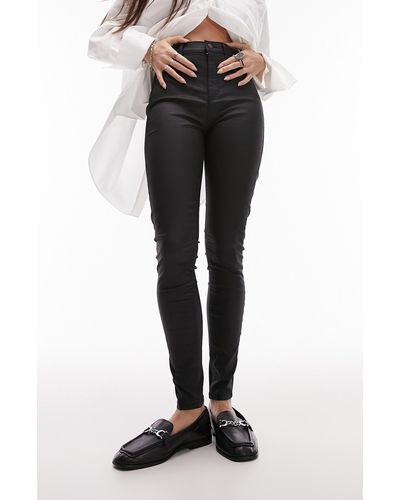 Topshop coated top joni jeans