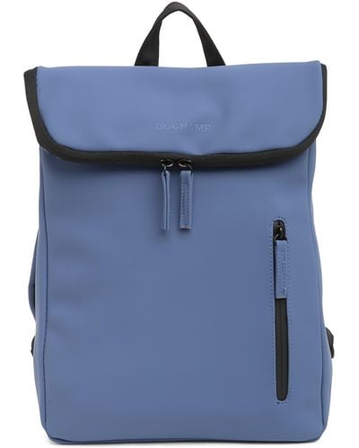Duchamp Rubberized Slim Backpack - Blue