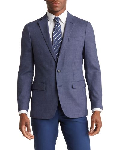 Original Penguin Wool Blend Two-button Suit Jacket - Blue