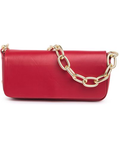House of Want Newbie Vegan Leather Pouchette In Ruby At Nordstrom Rack - Red