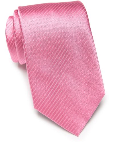 Duchamp Textured Silk Tie - Pink