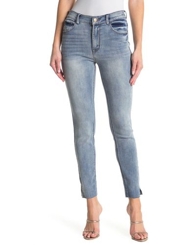 Kensie High Waist Skinny Jeans - Blue