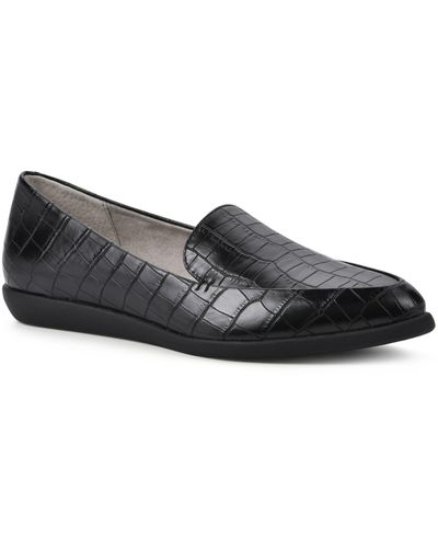 White Mountain Mint Pointed Toe Loafer - Black